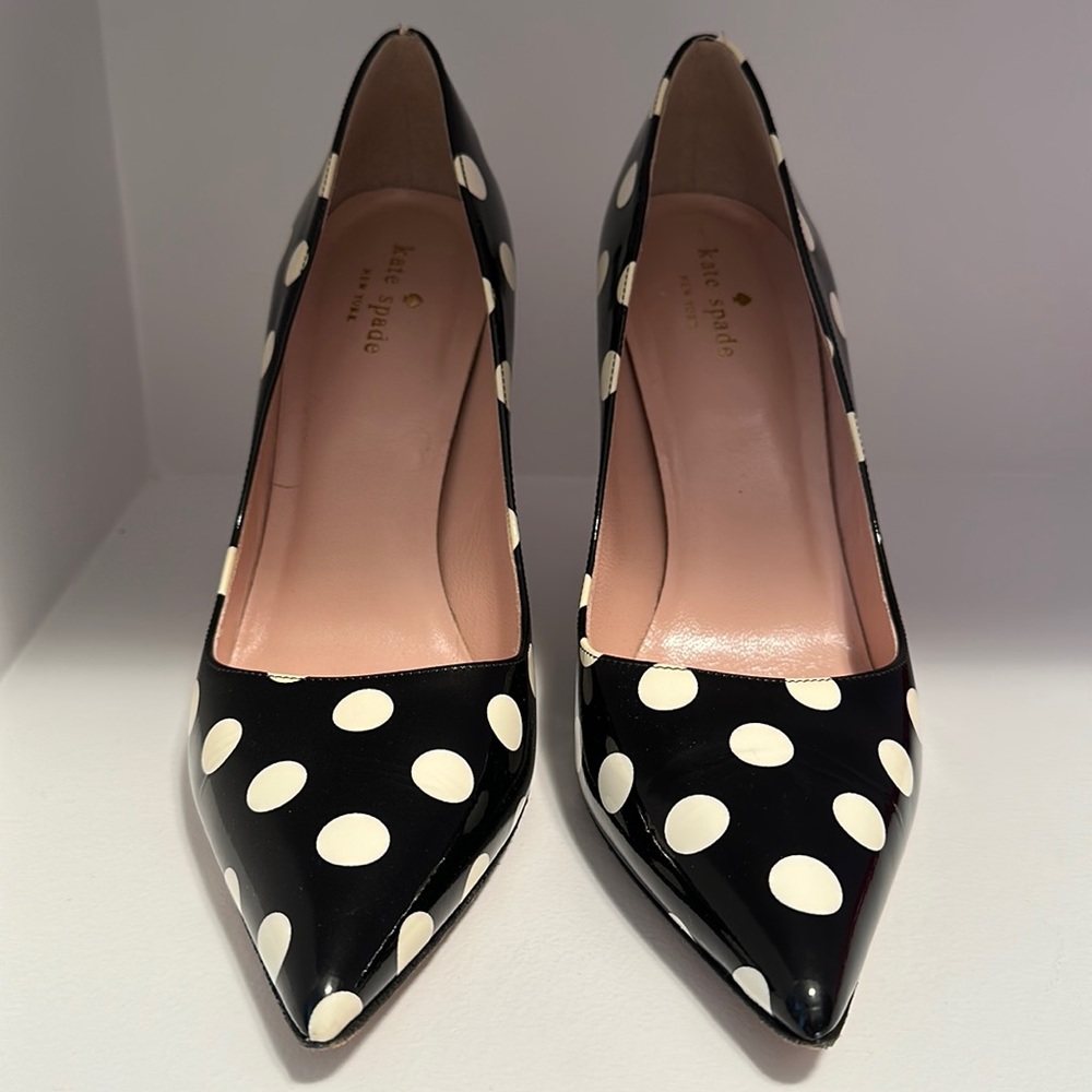 Kate Spade polka dot pumps, worn once.